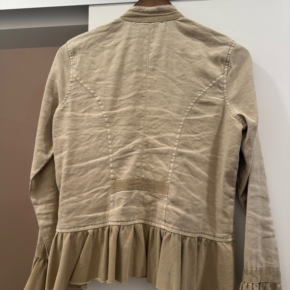 Sundance Beige Ruffled Blazer - Picture 4 of 4